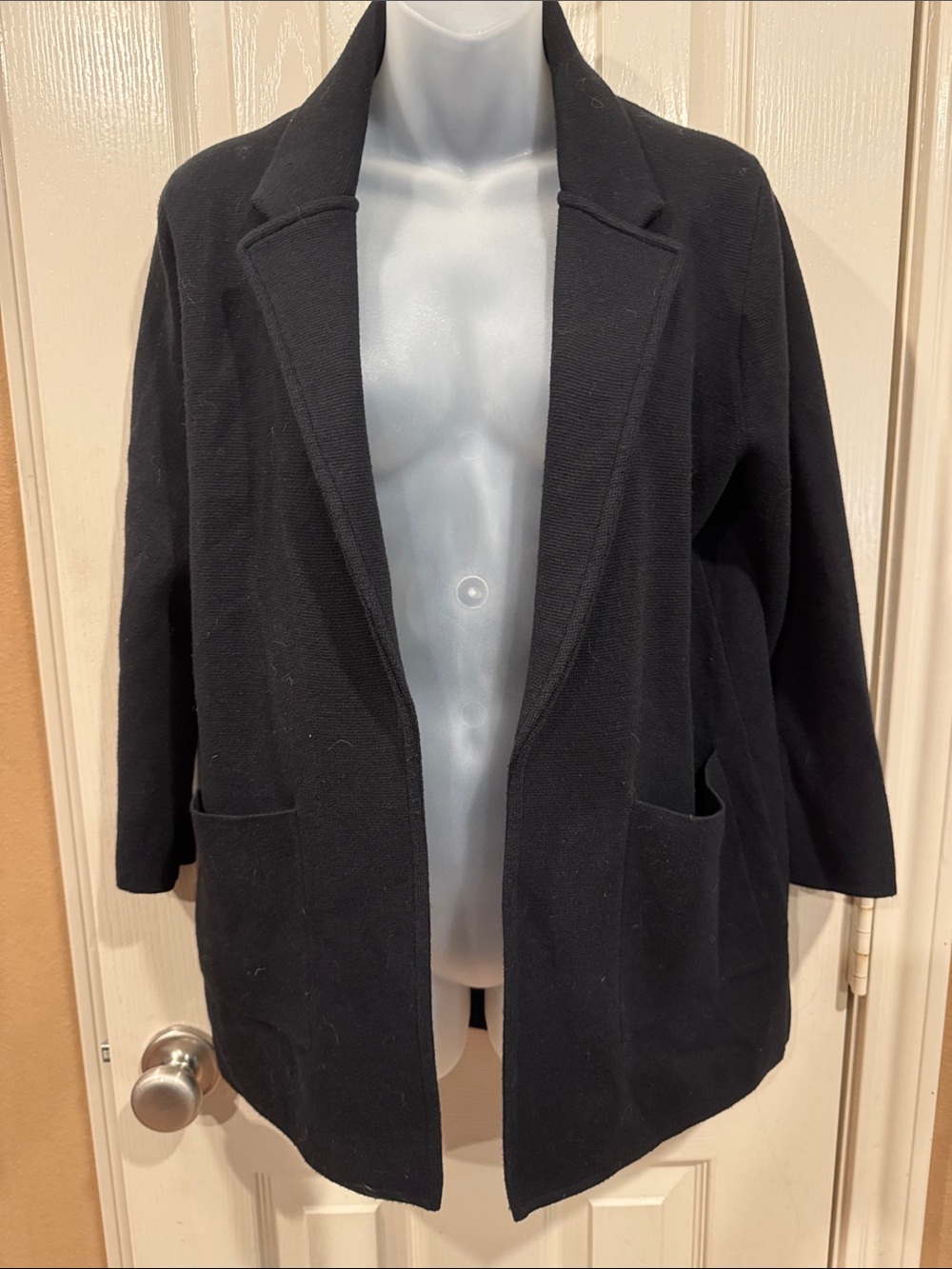J Crew Black Sweater Blazer. Sz